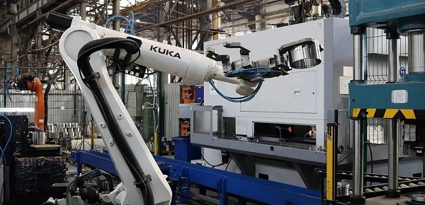 Robotic cell for bearing rings' machining at Chelyabinsk Forge-and-Press Plant